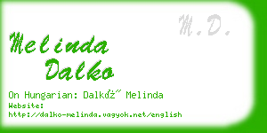 melinda dalko business card